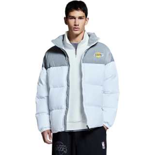 JACK&JONES JACK JONES· x NBA Puffer Jacket Coat Winter Unisex Raw White