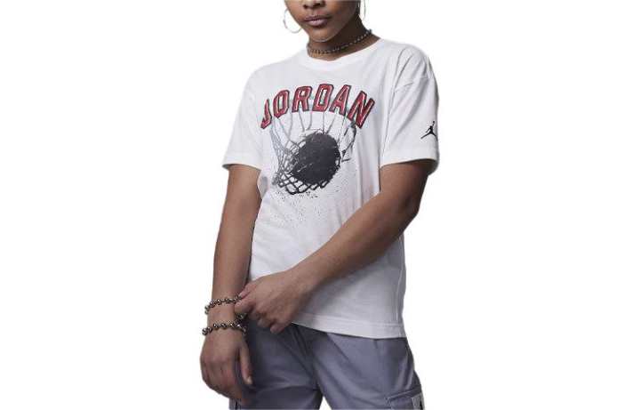 Jordan Jordan Hoop Style T Shirt Kids' White