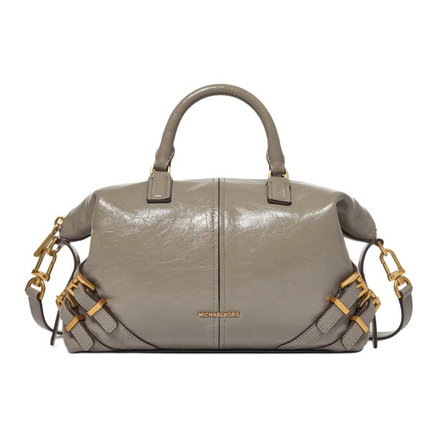 MICHAEL KORS Darrington Cow Leather Handbag Small Women's Taupe
