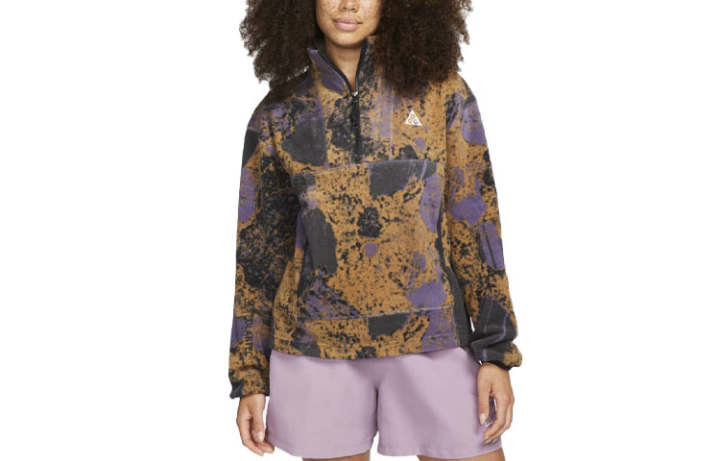 Nike Nike Nike Therma-FIT Nike "Wolf Tree" Women's 1/2-Zip Allover Print Top