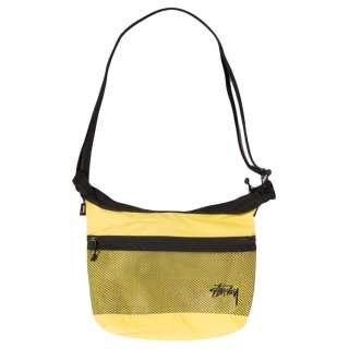 Stussy Fabric Crossbody Bag, Shoulder Bag Small Unisex Yellow