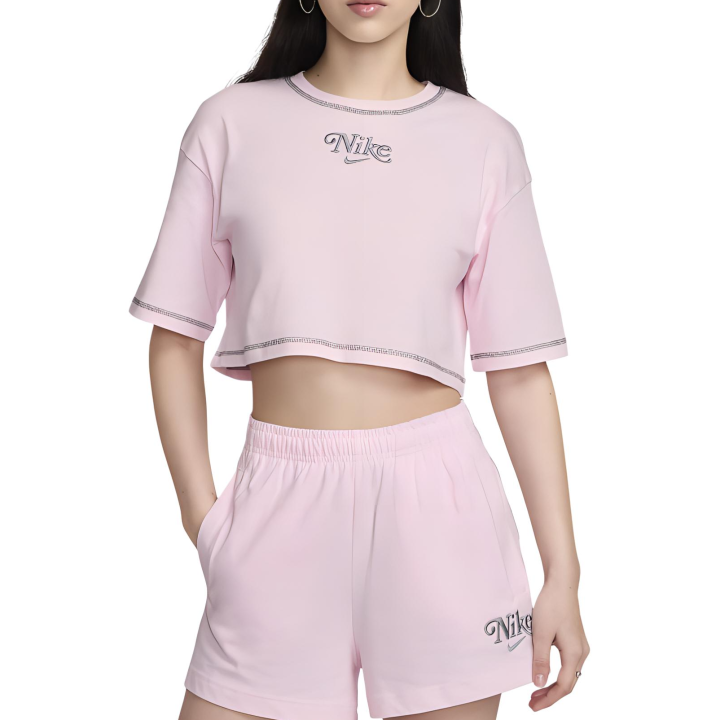 Nike Nike T Shirts Women's Pink Foam Crew Neck Moderate