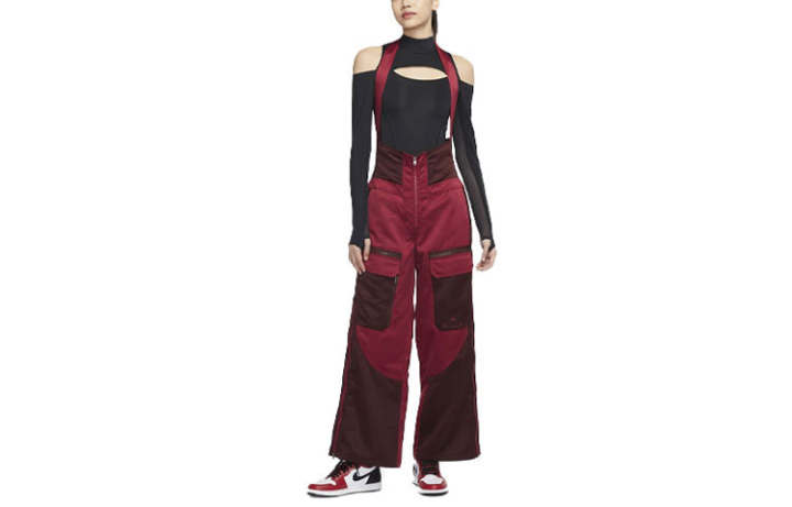 Jordan Jordan Casual Pants Women's Red Moderate Cargo Pants
