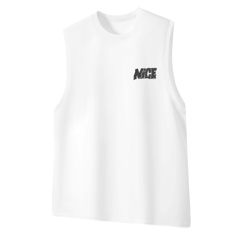 MINISO Tank Tops Unisex Crew Neck Moderate Sleeveless