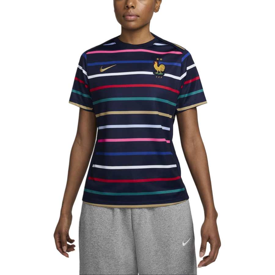 Nike Nike France National Team FFF Academy Pro Home Soccer Jersey Women's Smolder Black Blue