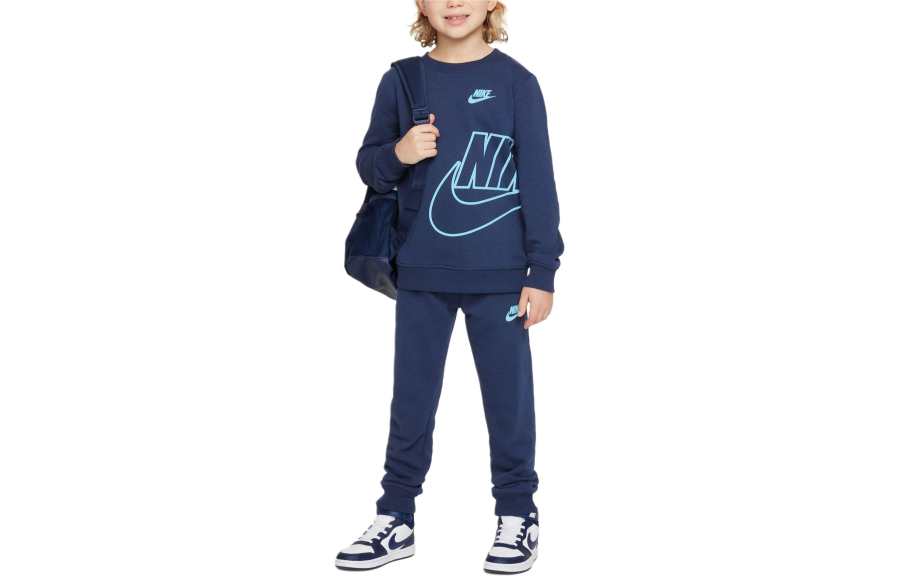 Nike Nike Infant And Toddler Suit Sportswear French Terry Icon Marine Blue Infant And Toddler