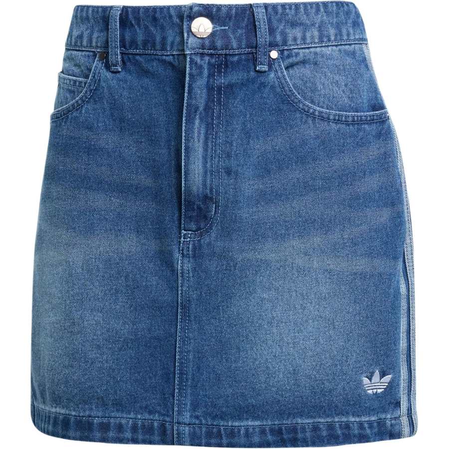 Adidas Originals Adicolor 3 Stripes Denim Mini Skirt