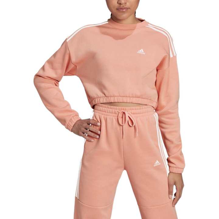 Adidas Adidas Sweatshirts Women's Red Pink Crew Neck Moderate Regular