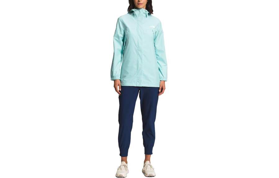 THE NORTH FACE Parka Coats Women's Light Blue Hooded Moderate