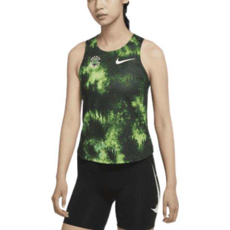 Nike Nike Sleeveless Sports Shirts Women's Green Halter Neck
