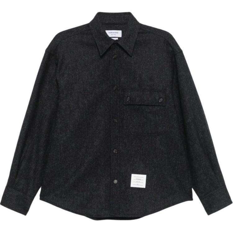 THOM BROWNE THOM BROWNE Pleated Tweed Shirt