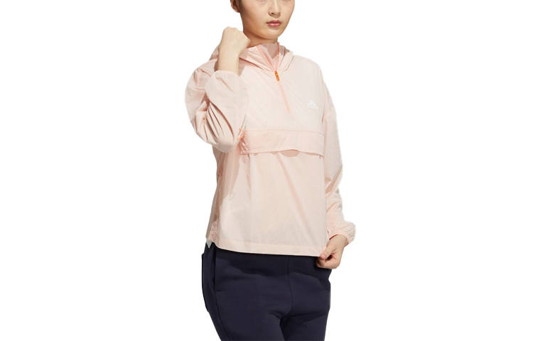 Adidas Adidas Jackets Women's Steam White Pink Hooded Moderate Other