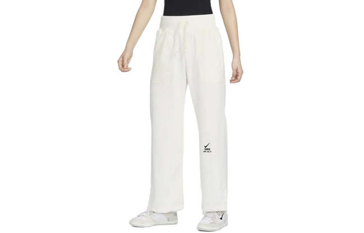 Nike Nike Knitted Sweatpants Women's White Moderate Straight Fit Pants