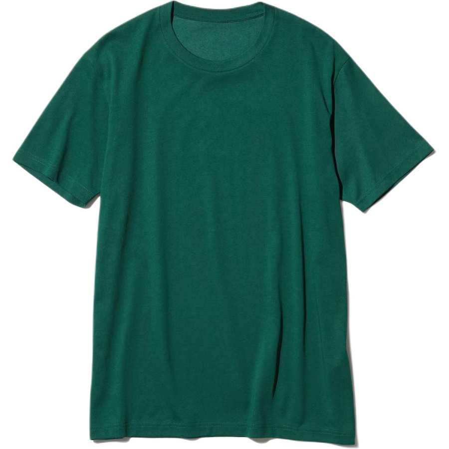 UNIQLO T Shirts Unisex Green Crew Neck