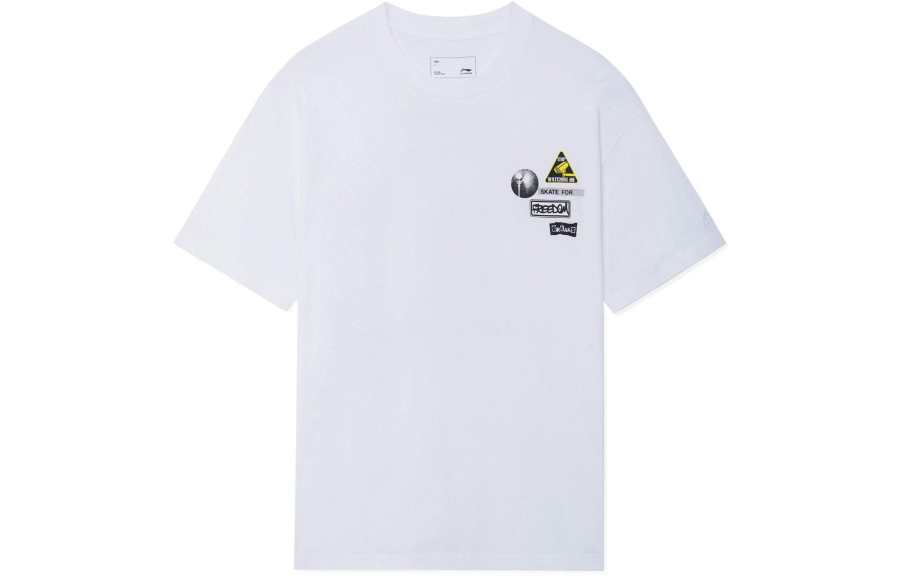 Li-Ning Li Ning Skateboard T Shirt Unisex White