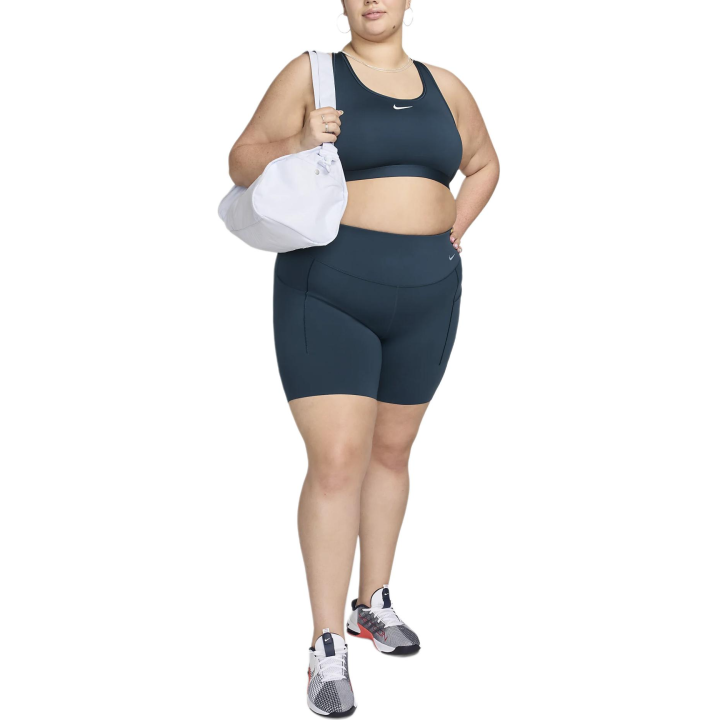 Nike Nike Universa Women's Medium-Support High-Waisted 8' Biker Shorts With Pockets Plus Size
