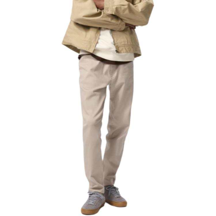 UNIQLO Jeans Unisex Beige Moderate Tapered Pants