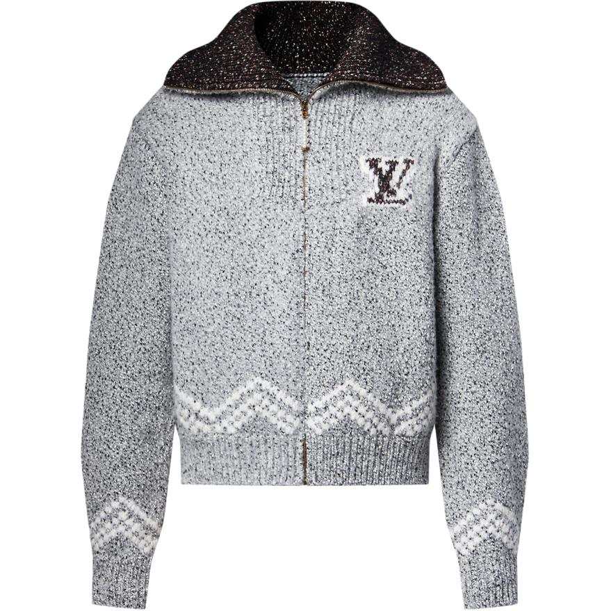 LOUIS VUITTON LOUIS VUITTON Zippered Knitted Blouson