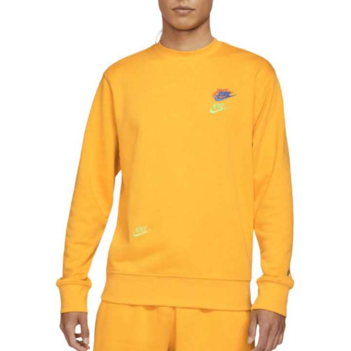 Nike Nike Sweatshirts Men's Yellow Crew Neck Moderate