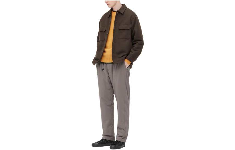 UNIQLO FW22 Straight Fit Pants Moderate Sweatpants All Men's Khaki