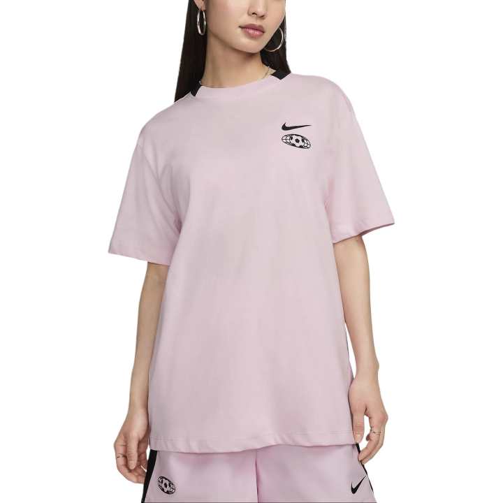 Nike Nike Drop Shoulder Sleeve T Shirt Women's Pink