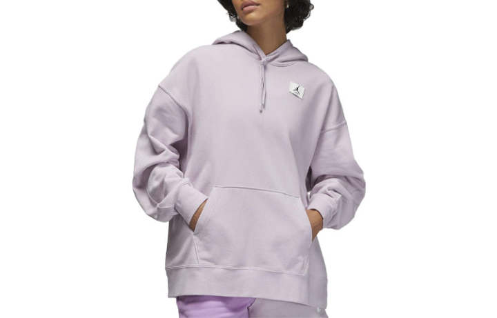 Jordan Jordan Sweatshirts Women's Light Purple Hooded Moderate Regular
