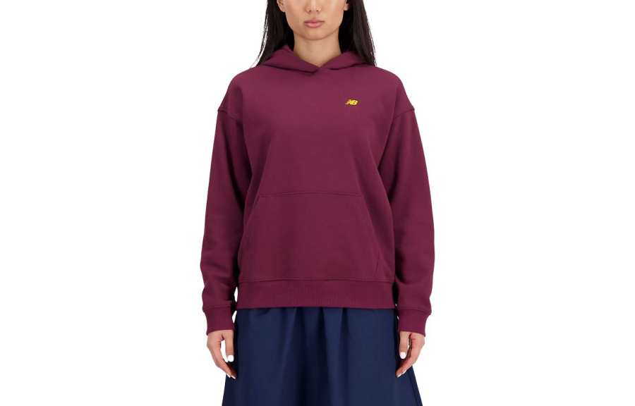 New Balance New Balance Athletics French Terry Oversized Sweatshirt Women's Burgundy