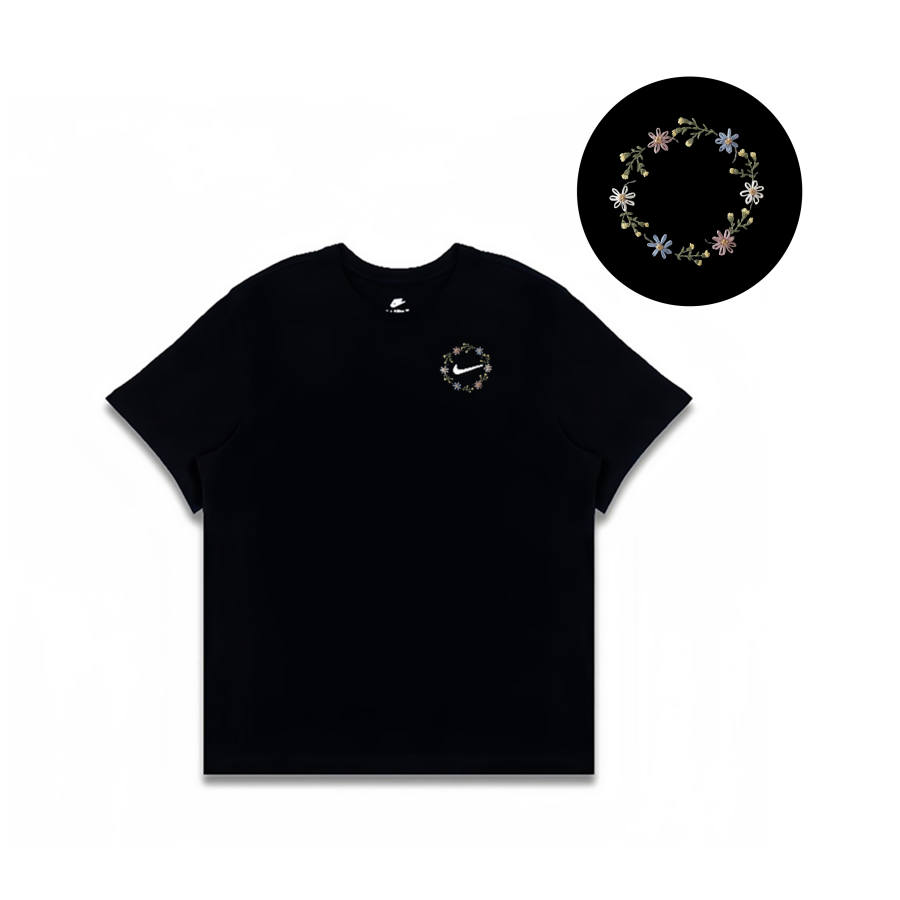 Nike Nike Sportswear T Shirts Men's Black Crew Neck Straight Fit