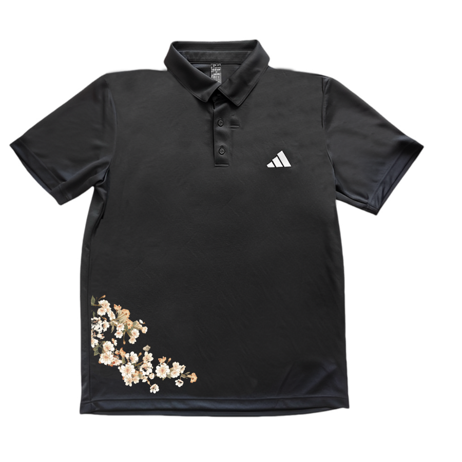 Adidas Adidas Polo Shirts Unisex Black Polo Collar Moderate Straight Fit