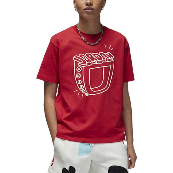 Jordan Jordan Drop Shoulder Sleeve T Shirt Women's Red