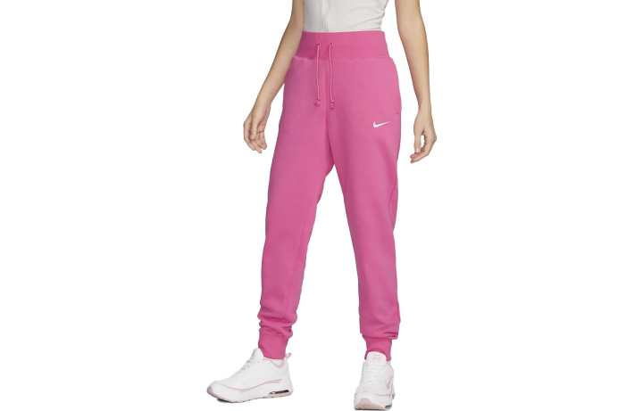 Nike Nike Knitted Sweatpants Women's Rose Red Moderate Cuffed Pants