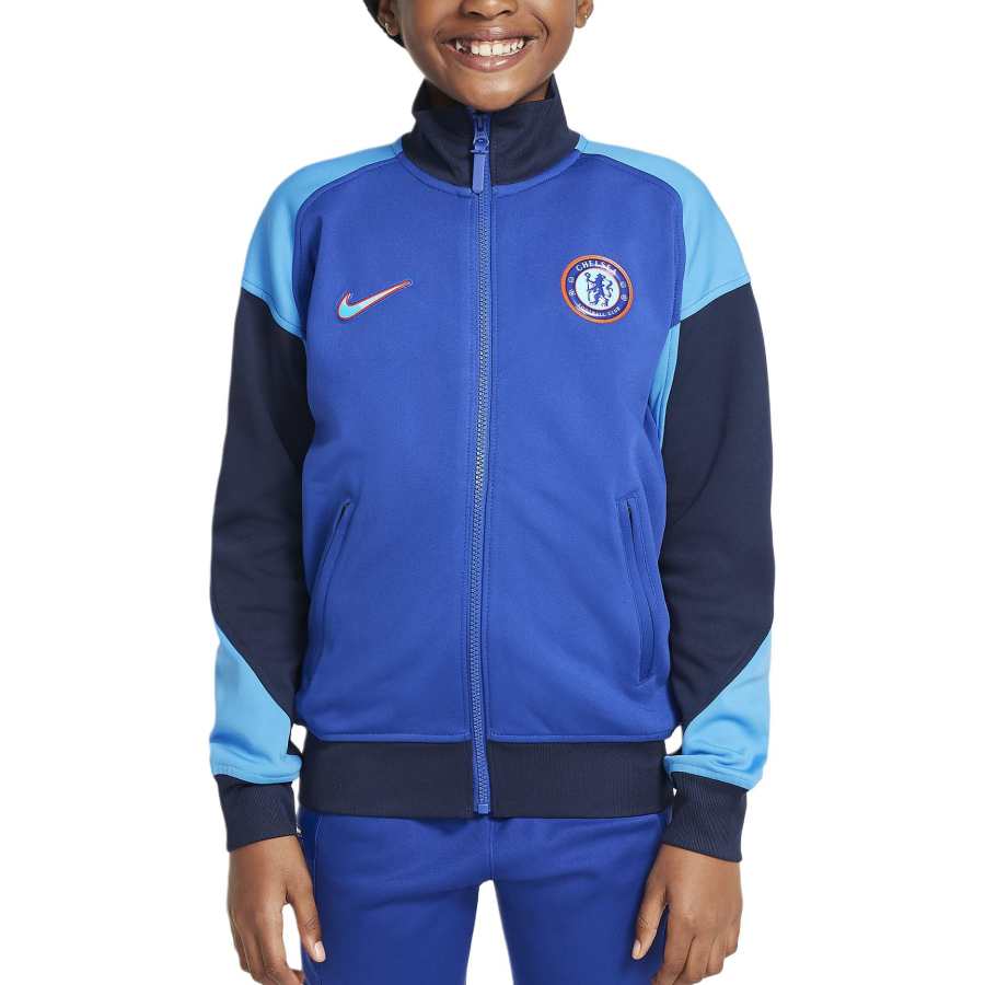 Nike Nike Jackets & Coats Chelsea FCAcademy FW24 Pro Football Anthem Milkweed Blue/Obsidian/Light Photo Blue Teenagers