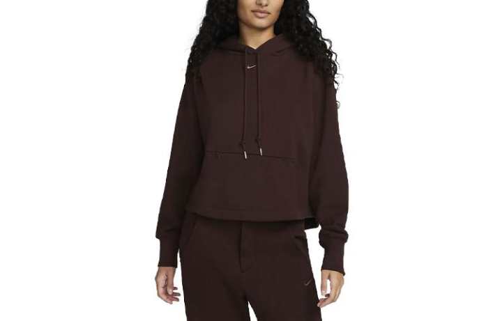 Nike Nike Sweatshirts Women's Dark Brown Hooded Moderate Regular