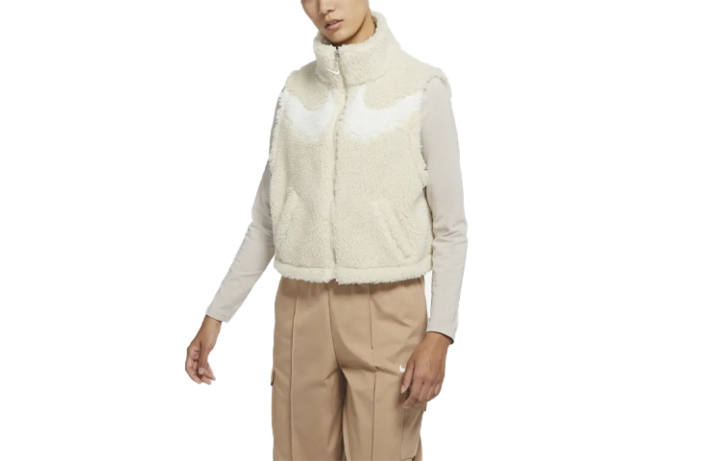 Nike Nike Vests Women's White Stand Collar Moderate Urban Techwear