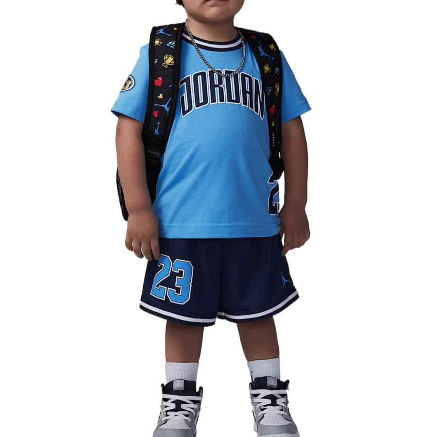 Jordan Jordan Casual Sportswear SS25 2 Piece Set Marine Blue Infant And Toddler