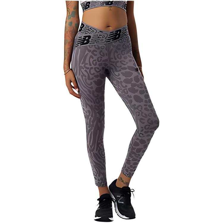 New Balance New Balance Relentless Crossover Printed High Rise 7/8 Tight Sports Pants Women's Purple