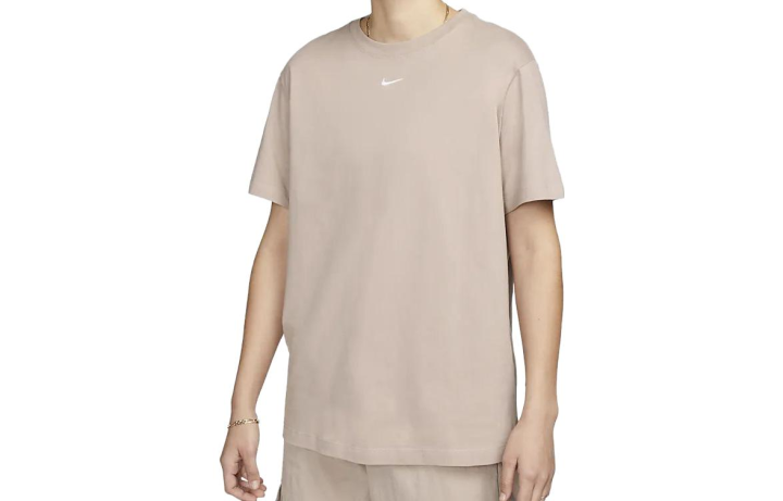 Nike Nike T Shirts Women's Khaki Crew Neck Moderate Straight Fit
