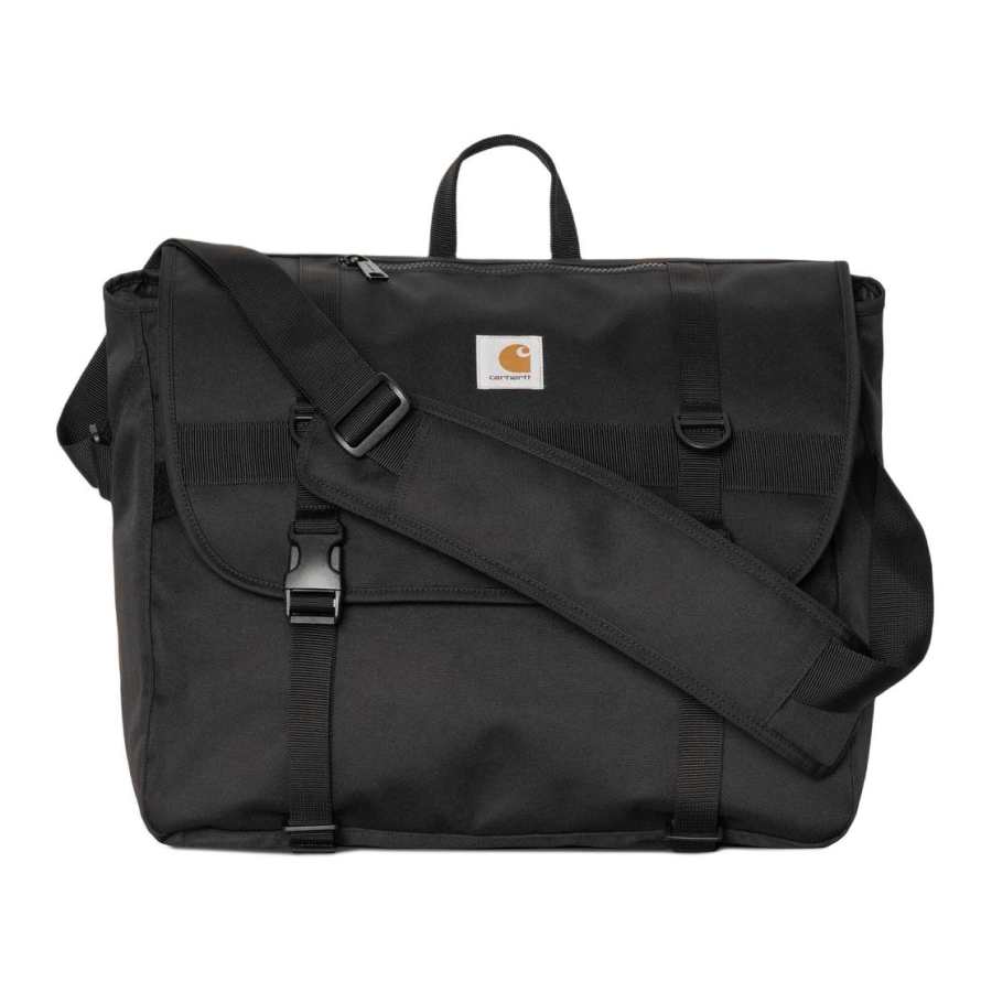 Carhartt WIP Jake Polyester Messenger Bag, Shoulder Bag, Crossbody Bag Unisex Black
