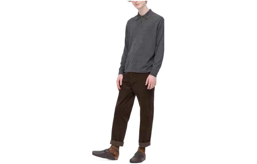UNIQLO FW22 Casual Pants Men's Brown Black