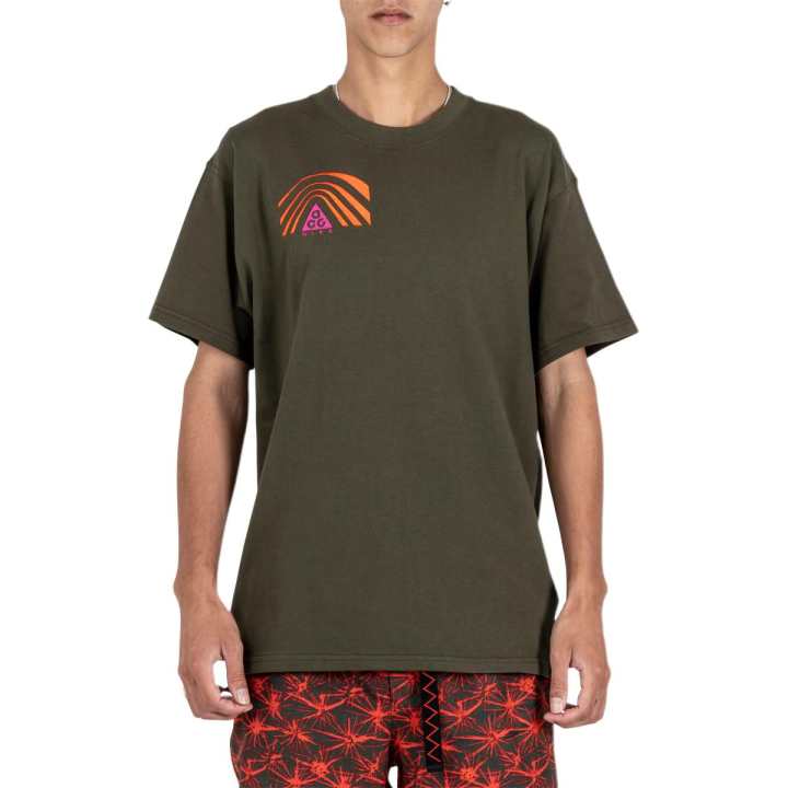 Nike Nike T Shirts Men's Green Crew Neck