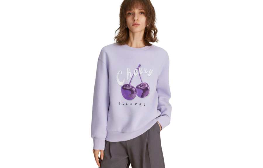 ELLE Sweatshirts Women's Crew Neck Moderate Other