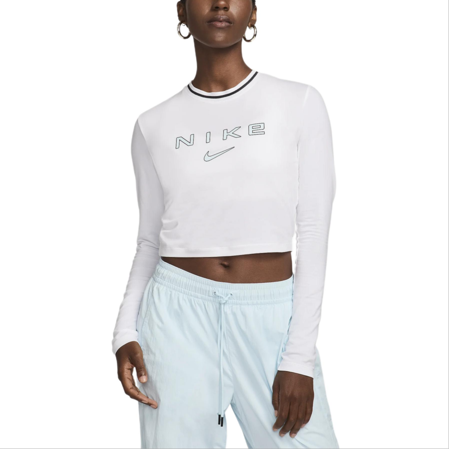 Nike Nike Sportswear Chill Knit Women's Slim Long Sleeve Cropped Graphic T Shirt