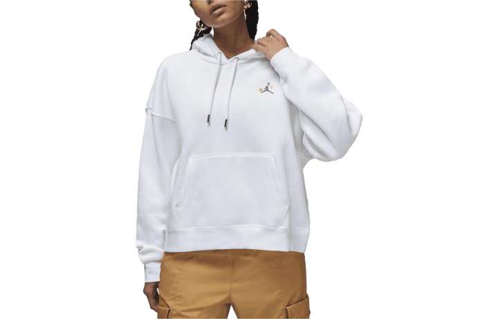 Jordan Jordan Sweatshirts Women's White Hooded Moderate Regular