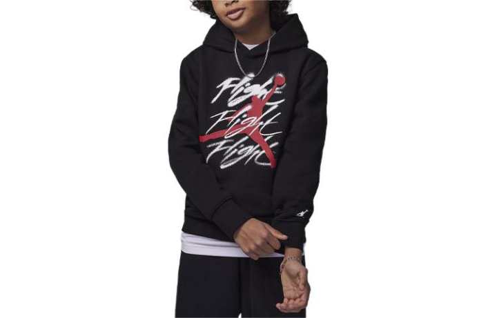 Jordan Jordan Flight Spray Pullover Hoodie Sweatshirt Kids' Black