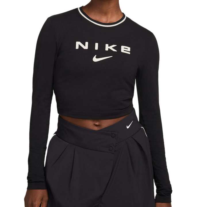 Nike Nike Sportswear Chill Knit Women's Slim Long Sleeve Cropped Graphic T Shirt