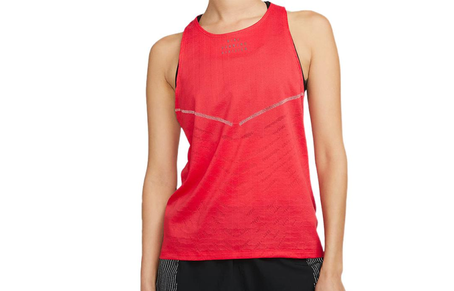 Nike Nike Tank Tops Women's Red Crew Neck Moderate Racerback