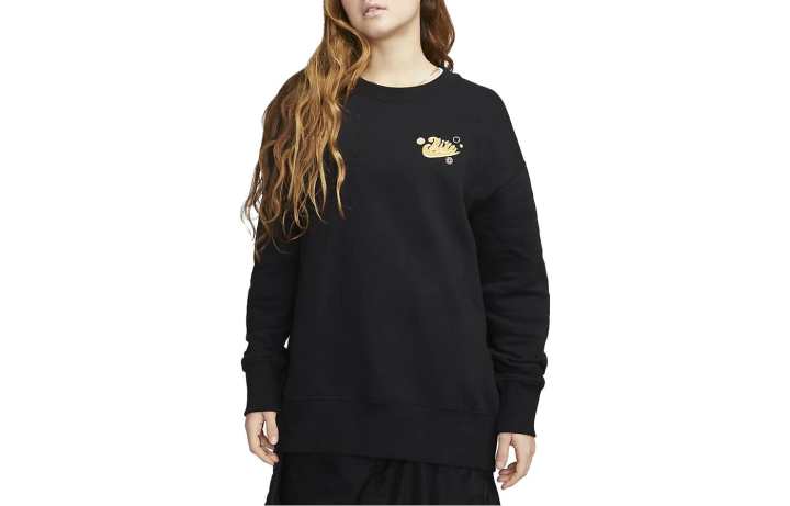 Nike Nike Sweatshirts Women's Black Crew Neck Moderate Regular