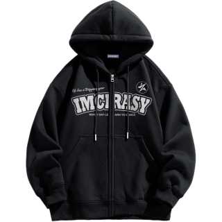 Imcrasy Sweatshirts Unisex Hooded Thickened Cardigan
