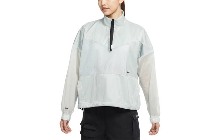 Nike Nike SPORTSWEAR TECH PACK Jackets Women's Floating Stone Gray Stand Collar Moderate Other