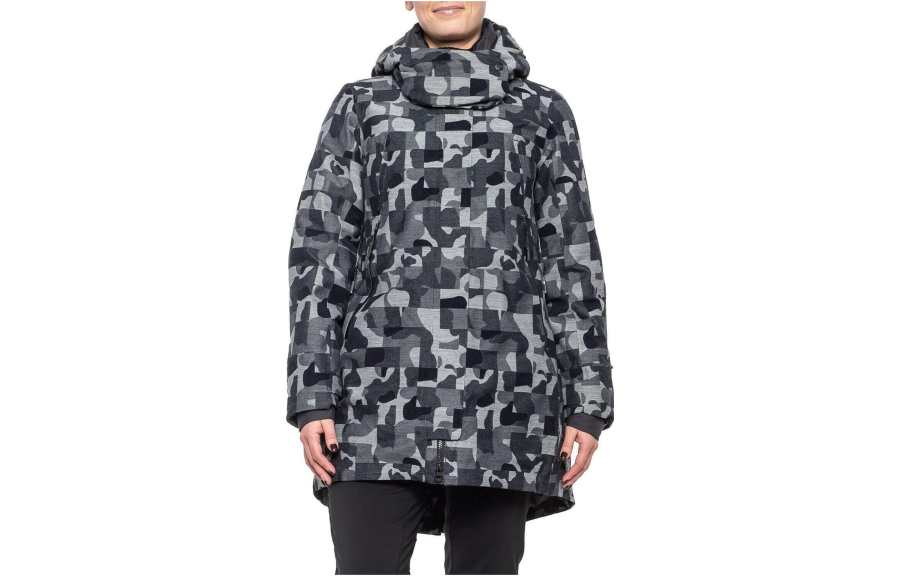 THE NORTH FACE Down Jackets Women's Gray Hooded Non Detachable Thickened Other